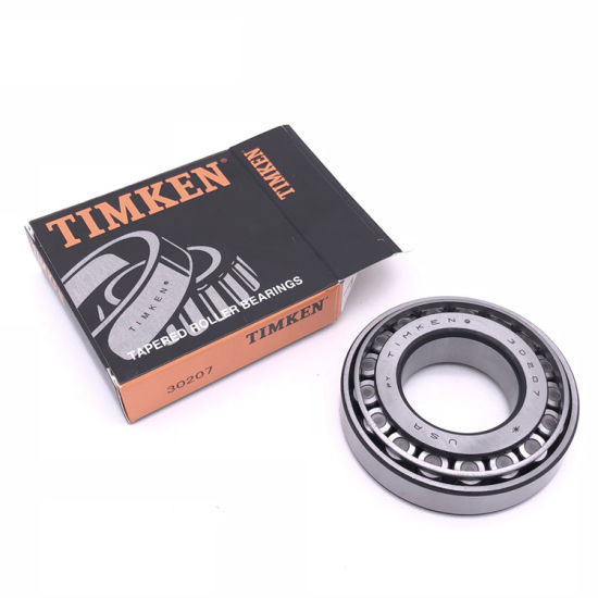 Distribución de la compañía china de los rodamientos de rodillos cónicos duraderos de alta calidad de Timken 33207 35 * 72 * 28 para piezas automotrices